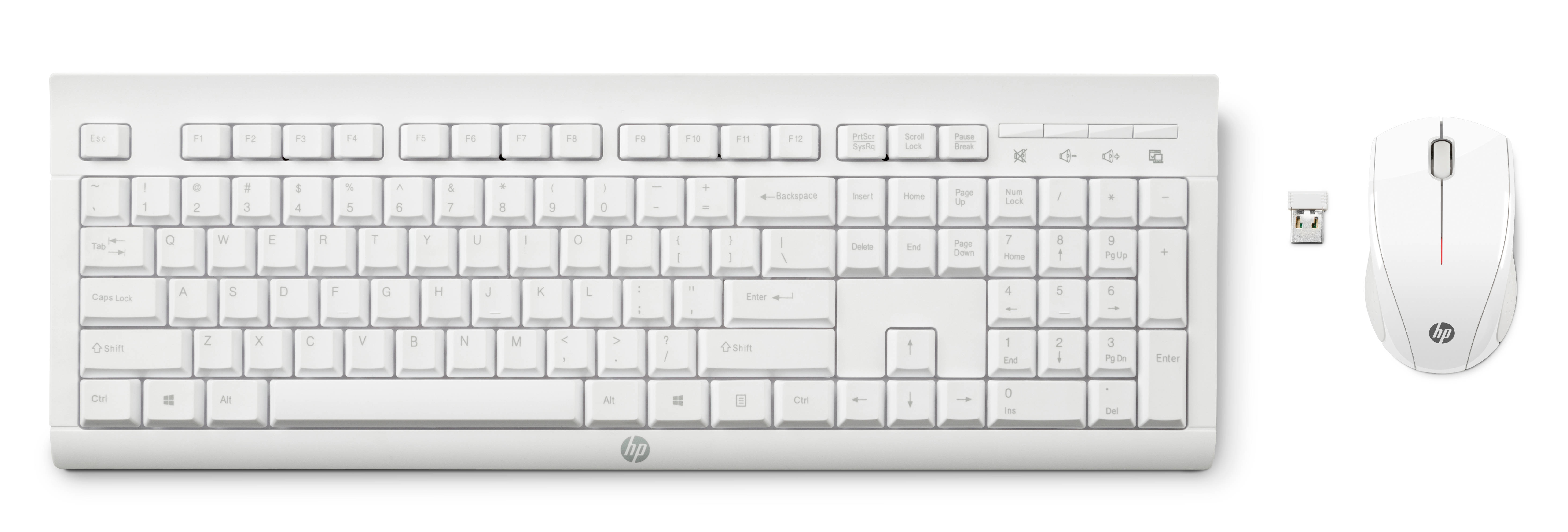 HP C2710 Teclado+Raton Wireless  Blanco