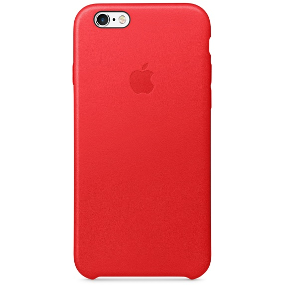 Iphone 6S Funda de Cuero Trasera Roja