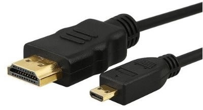 Cable Micro HDMI Macho a HDMI Macho V 1.4 1m
