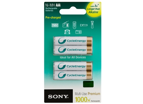 Sony Pack 4 Pilas Recargables AAA 1,2v. 800 mAh