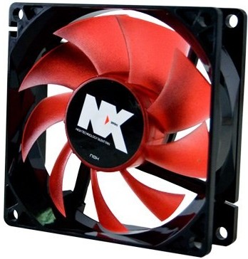 Nox NX80 80x80x25mm 15.4dBA Rojo Traslucido