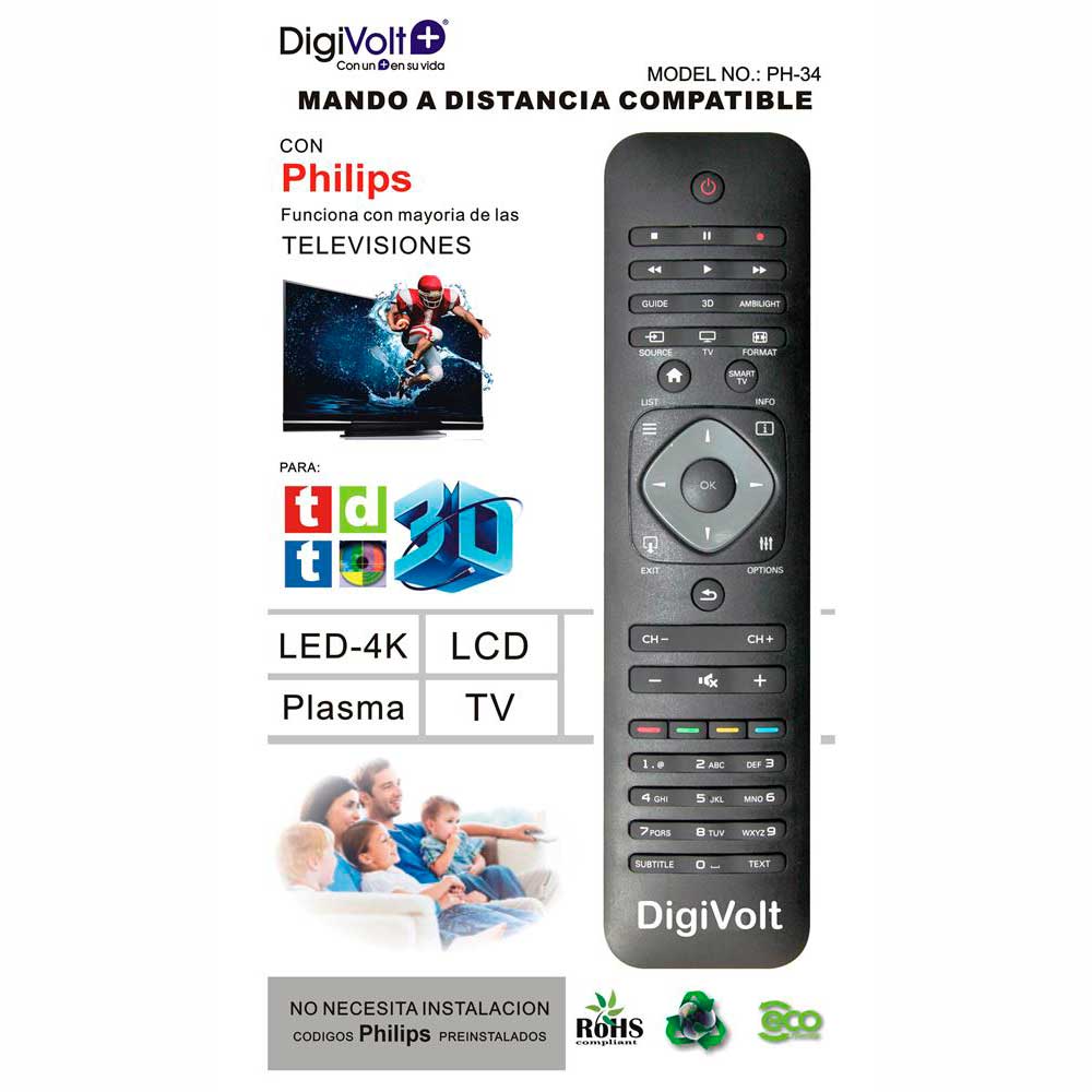 Digivolt Mando de Tv Universal Para Philips