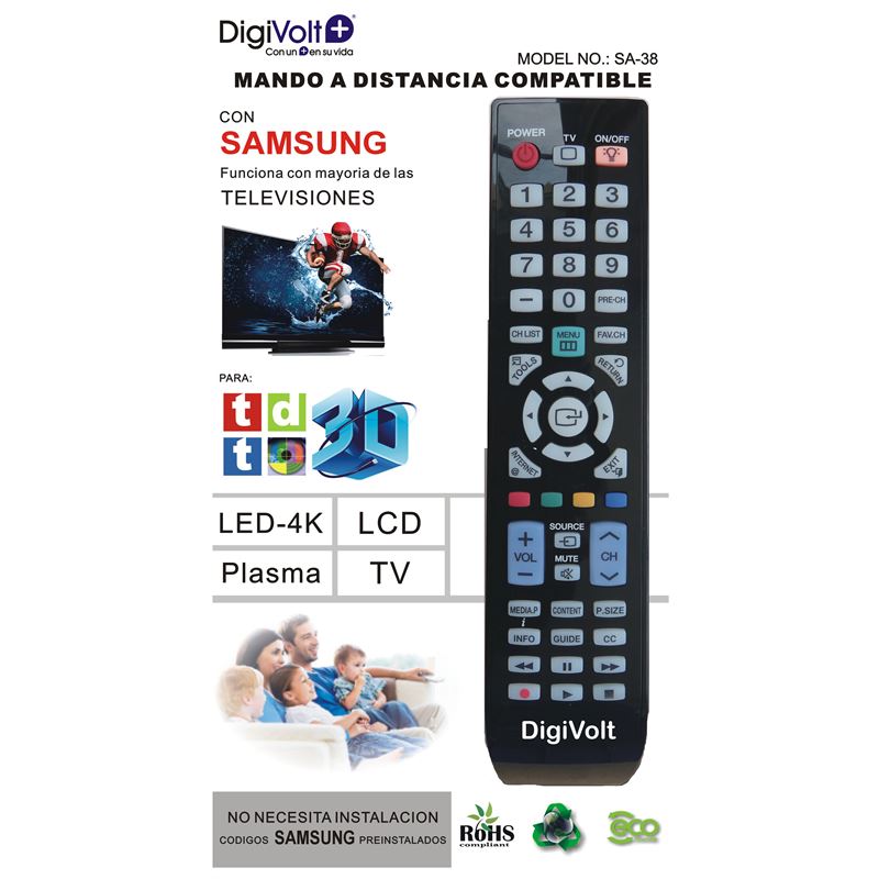 Digivolt Mando de Tv Universal Para Samsung