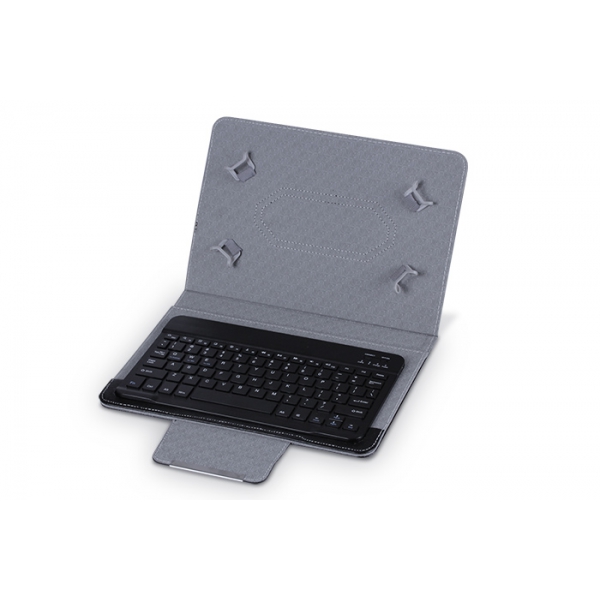 Funda Con Teclado 10.1 Para Tablet y Soporte Bluetooth Negra