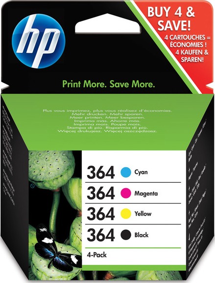 HP Multipack 4 Colores HP Nº364 Cartuchos Originales