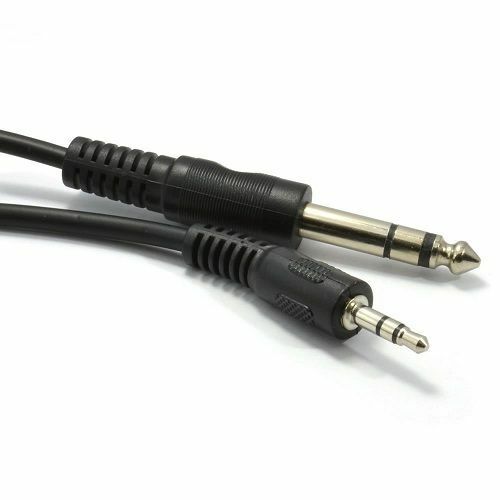 Cable de  Audio Jack 3.5 Macho a 6.35 Macho Estereo 3Metros