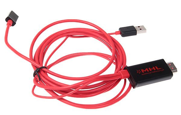 Adaptador MHL (5 pines) a HDMI + Micro USB Galaxy S2/Nexus