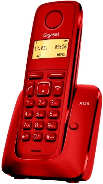Siemens Gigaset A120 Teléfono Inalámbrico Rojo