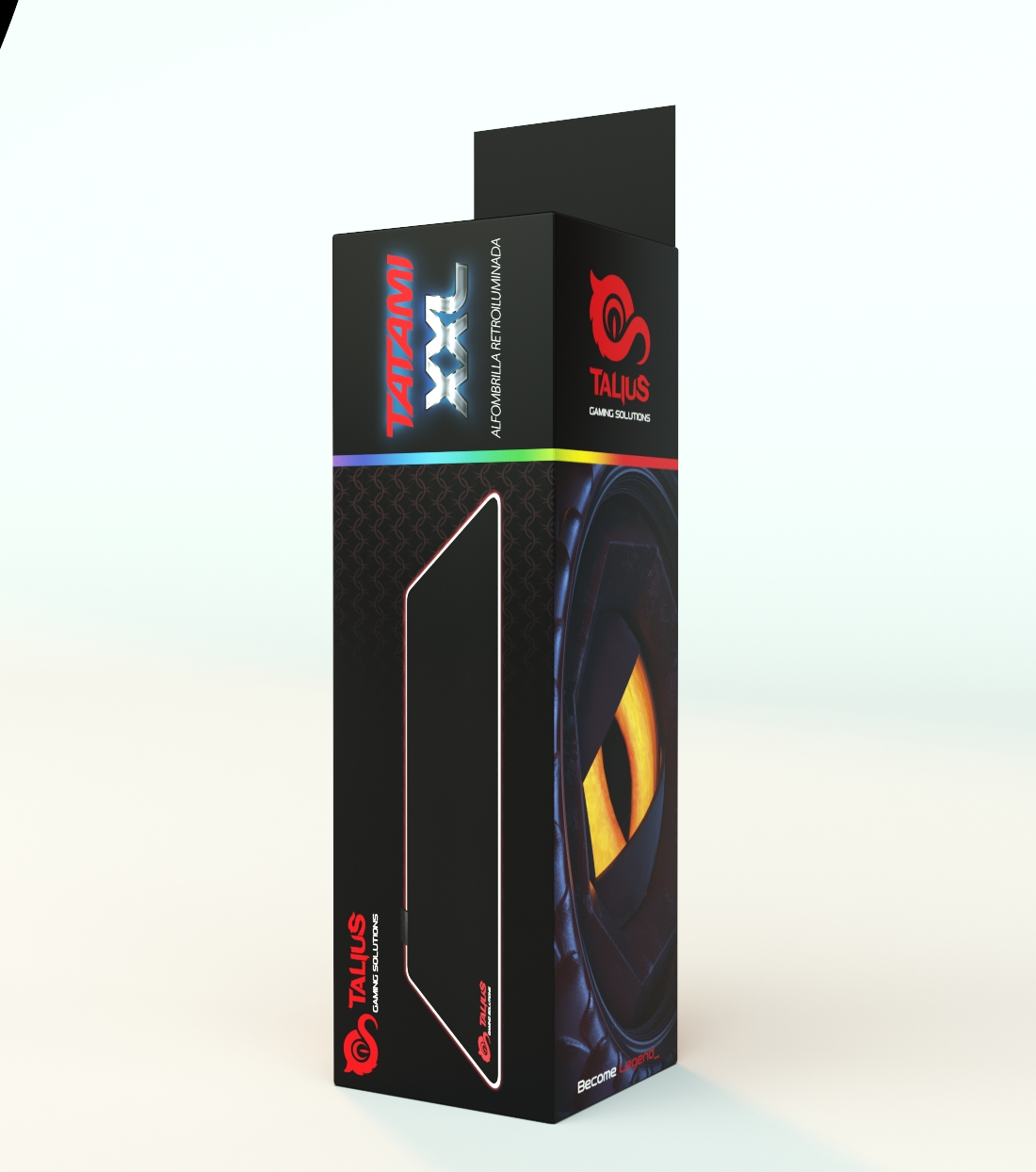 TALIUS-Alfombrilla gaming Tatami XXL RGB