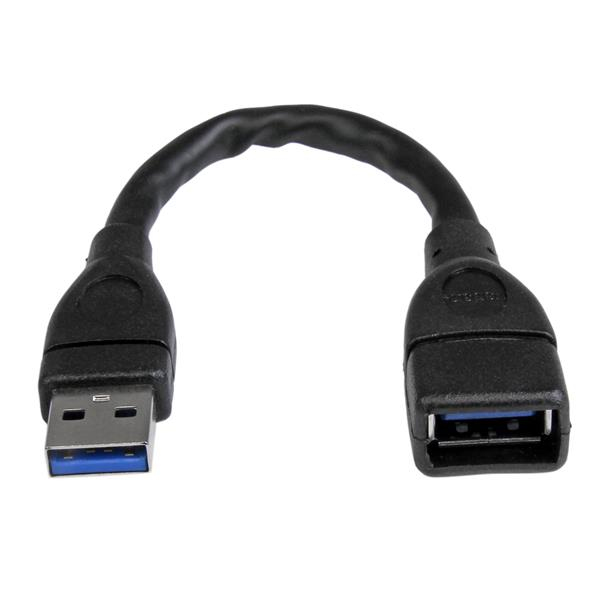 Cable Alargador USB 3.0 Macho-Hembra 15 cm