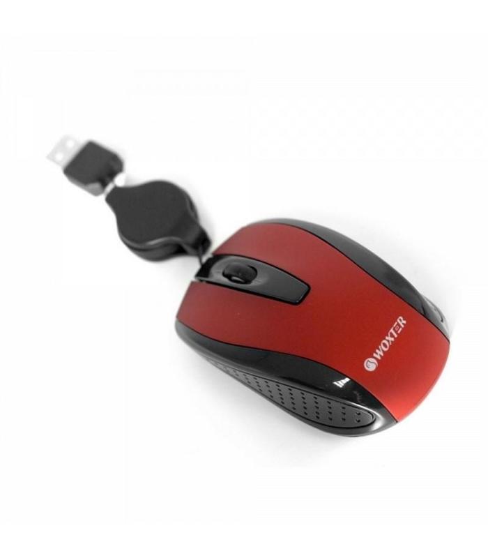 Woxter Raton Retractil V120 Rojo