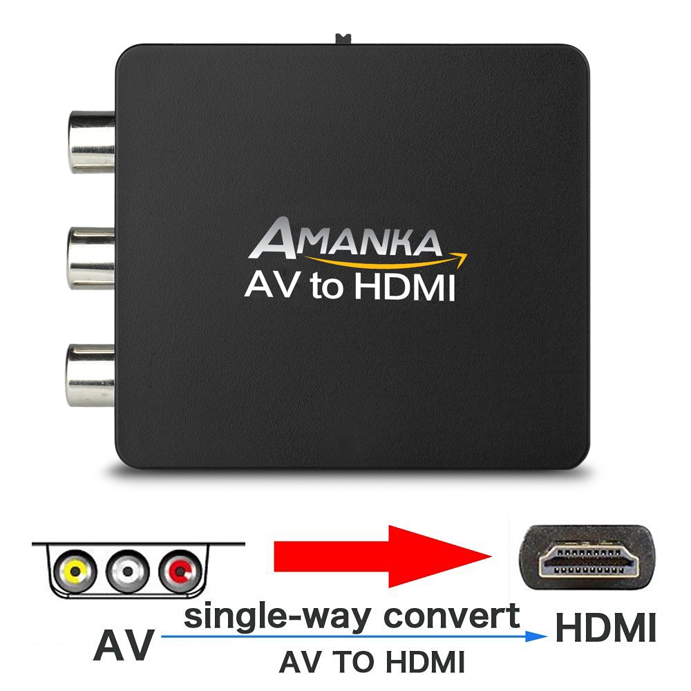 Adaptador Conversor de Señal  AV Rca Analogica a HDMI